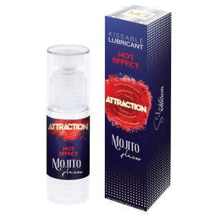 Оральный лубрикант на водной основе с согревающим эффектом и вкусом мохито Mai 50 мл