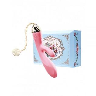 Вібромасажер-кролик з функцією управління зі смартфона рожевий ZALO Rosalie