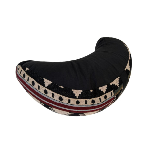 Подушка для медитации Полумесяц Kolo 46х17х15 см Этно Черный