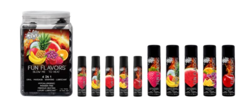 Оральная смазка со вкусом Вишни 4 в 1 на водной основе Wet Fun 30 мл - 2