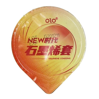Ультратонкие презервативы с гиалуроновой кислотой и пролонгирующим эффектом OLO Graphene condoms 1 штука