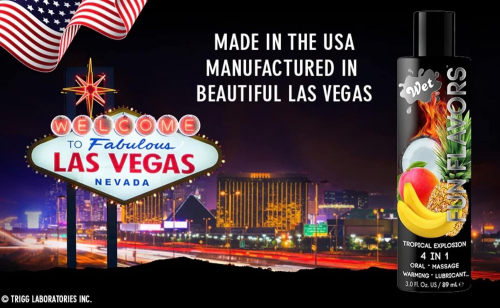 Оральний лубрикант що розігріває, на водній основі зі смаком мультифрукта Wet Fun Flavors 30 мл - 5