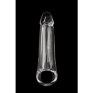 Удлиняющая реалистичная насадка на член с кольцом прозрачного цвета NS Novelties  Renegade fantasy extension MD 