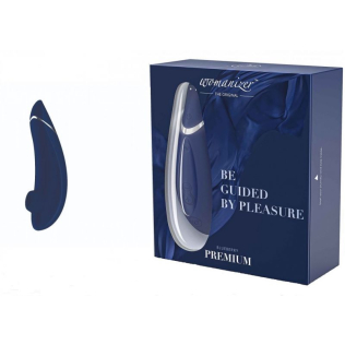 Бесконтактный вакуумный клиторальный стимулятор Womanizer Premium синий