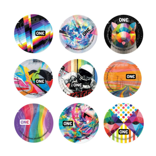 Презерватив із натурального латексу ONE Artist Collection 1 штука