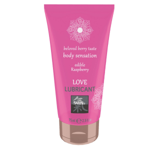 Оральный лубрикант со вкусом Малины Shiatsu Love 75 мл