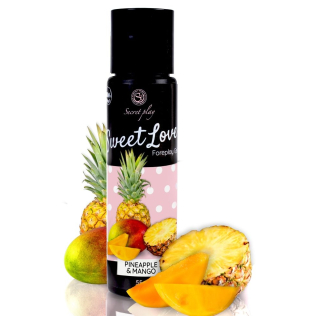Оральний лубрикант на гліцериновій основі зі смаком ананасу та манго Secret Play Sweet Love Mango &amp;amp; Pineapple Gel 60 мл